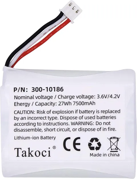 Replacement Battery 300-10186 for ADT Command Smart Security Panel 7500mah 3....