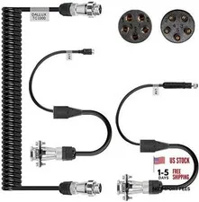 Heavy Duty Vehicle Coil Trailer Cable with 1 Channel 4 PIN AV Connector TC01
