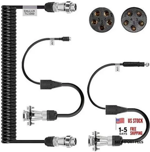 Heavy Duty Vehicle Coil Trailer Cable with 1 Channel 4 PIN AV Connector TC01