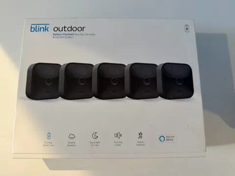 Blink Outdoor (3rd Gen) 5 Camera System Battery Powered HD Security Black New