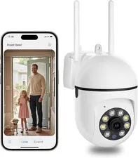 2K Indoor Pan/Tilt Smart Security Camera Wifi, 1080P HD Dog-Camera for Home Secu