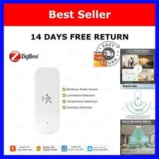 Zigbee MmWave Radar Motion Sensor Tuya Human Detector Temperature Humidity