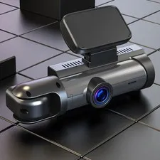Dash Cam 3.16in Night Vision Dual Lens Car DVR Recorder Front Inside Camera