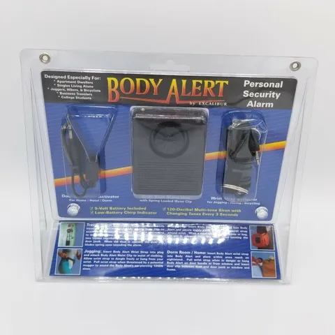 Body Alarm Personal Security Alarm By Excalibur 120+ DB Siren NEW!