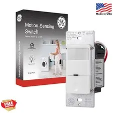 GE in-Wall Motion Sensor Light Switch, Motion Sensor Light Indoor Switch, Occupa