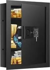 25.6" Tall Fireproof Wall Safe Between Studs with Combo Lock