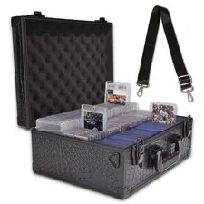 Lockable Portable Card Storage Box with Key Lock with Handle and Shoulder Str...