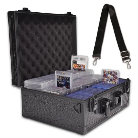 Lockable Portable Card Storage Box with Key Lock with Handle and Shoulder Str...