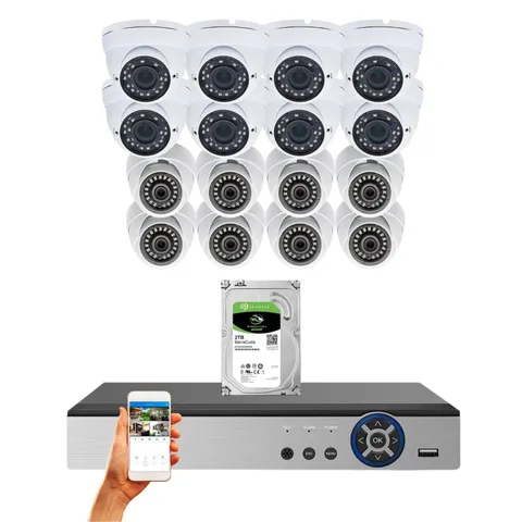 Evertech  16 Channel HD 1080P Security Camera CCTV System 2TB recording