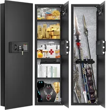 47.3" Tall Fireproof Wall Safe between Studs 16" Centers | Hidden Wall Safe
