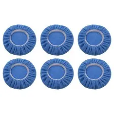 6 Pack Microfiber Wax Pads with Handle Reusable for Car Care and Cleaning Use