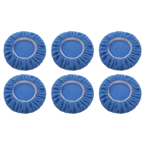 6 Pack Microfiber Wax Pads with Handle Reusable for Car Care and Cleaning Use