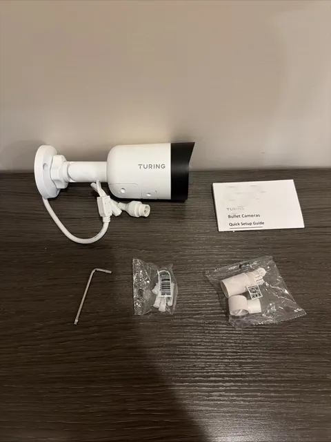 Turing TP-MBAD8M28 8MP Active Deterrence Bullet IP Camera - White