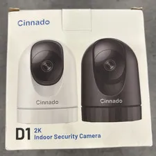 Cinnado Security Camera Indoor-2K 360° Wifi Cameras for Home Security White ONE
