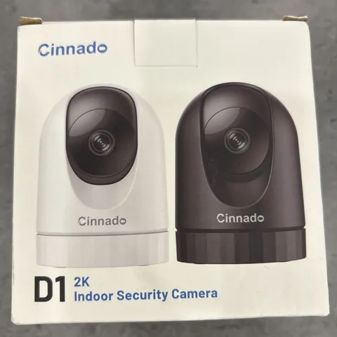 Cinnado Security Camera Indoor-2K 360° Wifi Cameras for Home Security White ONE