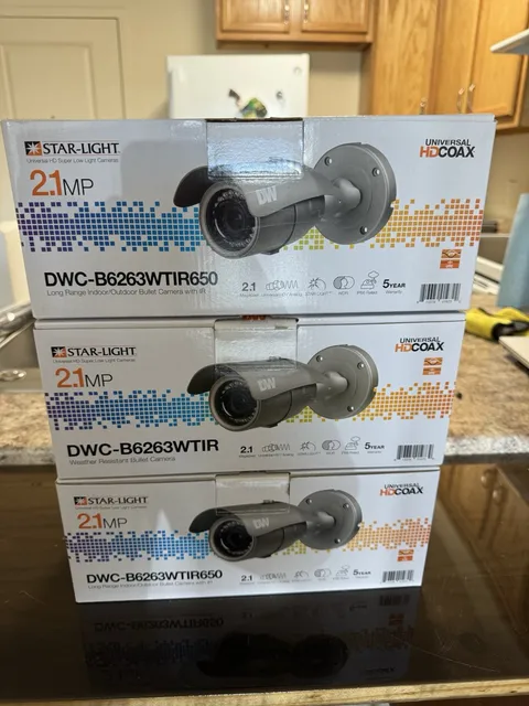 3x DW Digital Dogwatch DWC-B2623WTIR650 long range, bullet Security Camera
