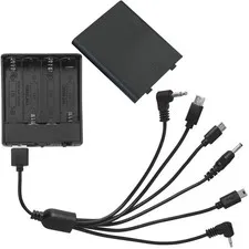 Universal Safe Emergency External Power Box 6 Connector Universal Port 4 AA 6...