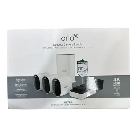 ARLO VMS5350-1BYNAS Ultra Outdoor Security Camera Kit 4K HDR (3rd Ge (PBR121622)
