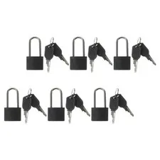 6 Sets Small Padlocks With Keys Mini Locks For Home Office Furniture Security