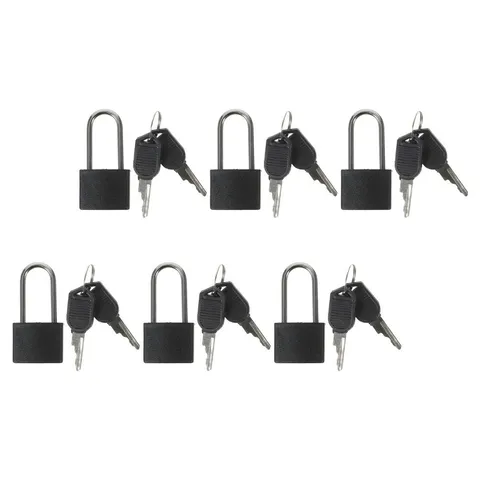 6 Sets Small Padlocks With Keys Mini Locks For Home Office Furniture Security
