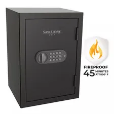 Onyx 1.34 Cu. Ft. Fireproof Home and Office Safe with Electronic Lock, Matte Bla
