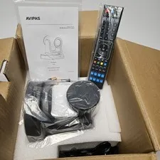 AViPAS AV-2020G Dark Grey 20x SDI/HDMI/USB PTZ Camera w/ PoE+ with AV-W20G Mount