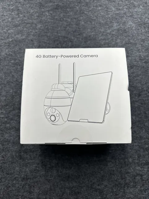 4G LTE Pan Tilt Security Camera Battery/Solar New