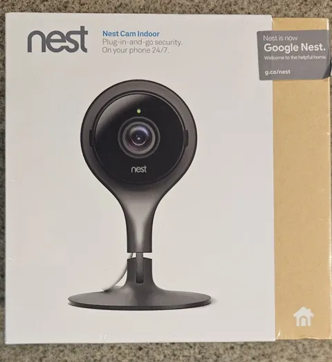 NEST Cam Indoor NC1102ES Security Camera New In Box Unopened 