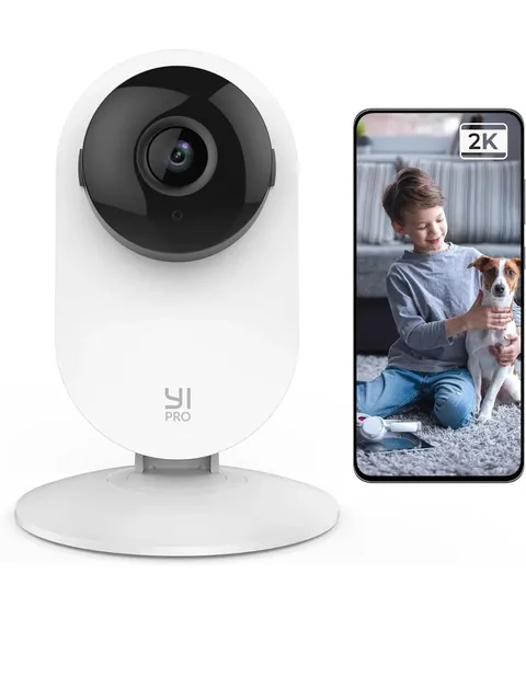 YI Pro 2K Home Security Camera, 2.4Ghz Indoor Camera with Person, Vehicle, Smart
