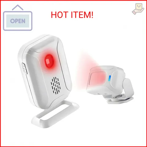 Greencycle Motion Sensor Doorbell, Door Chime for Business When Entering, Store