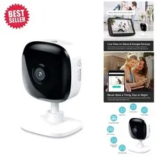 Wired 1080p Security Camera with Voice Control - Perfect for Home Monitoring