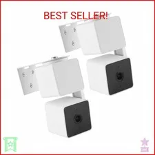 UYODM 2Pack Adhesive Metal Wall Mount Bracket Compatible with Wyze Cam Pan V3/ W