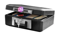 Caja Fuerte Ignífuga Con Cerradura Con Llave Money Safe Key Lock Box Security US