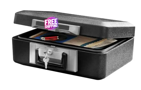Caja Fuerte Ignífuga Con Cerradura Con Llave Money Safe Key Lock Box Security US