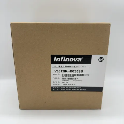 Infinova IP Dome Camera IR and Night Vision V6812IR-H0265SB