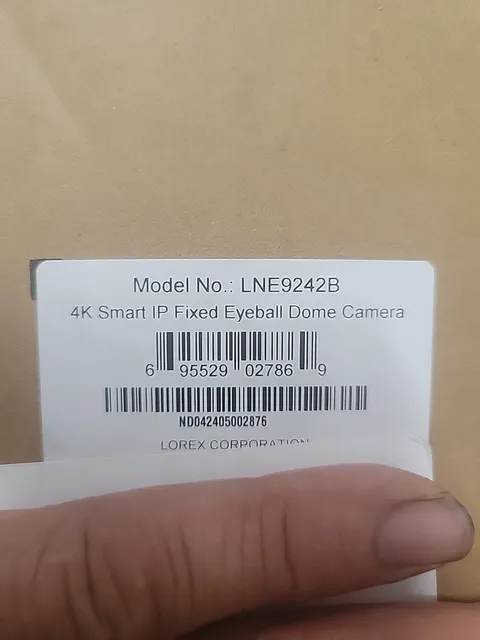 LOREX LNE9242B  4K 8MP Dome Security Camera Black