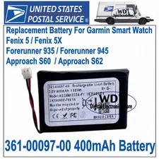 361-00097-00 Battery For Garmin Fenix 5&5X&Forerunner935/945&Approach S60 /S62