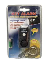 Lightweight 120-dB Keychain ALARM With Flashlight