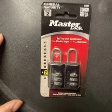 Master Lock-Set Your Combination-Level 2- 646T-2 Padlocks Pack