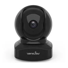 Wansview 2K Indoor Home Security Pet Camera 3MP Q5 2.4G WiFi Surveillance Black
