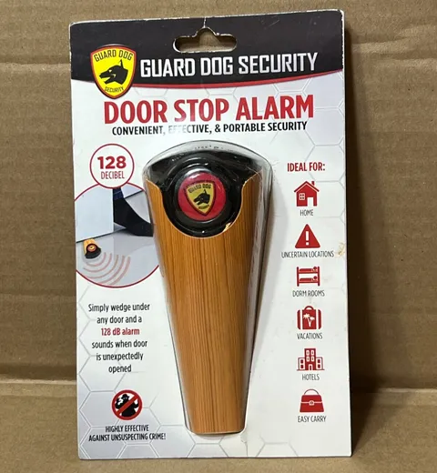 Guard Dog Security DOOR STOP ALARM 128 Decibel for Home, Dorm, Hotel Room [C2]