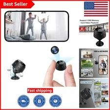 Elegant 1080P Mini WiFi Camera with 150° Ultra-Wide View for Home Security
