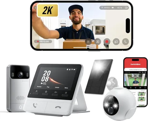 Video Doorbell Camera Wireless with Monitor with Outdoor Cam, No Subscription, 4