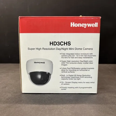 Honeywell Video HD3CHS 1/3" CCD High Resolution Day/Night Dome Camera 