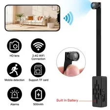 WiFi Mini Security Camera 1080P Remote View Motion Detection Home Office US