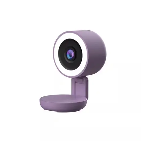 Smart 5Ghz Wi-Fi Foldable Indoor 2K Full HD Plug-In Security Camera with LED Lig
