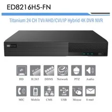 Titanium ED8216H5-FN 24CH (16CH BNC + 8CH IP) 4K Hybrid DVR H.265 NDAA Compliant