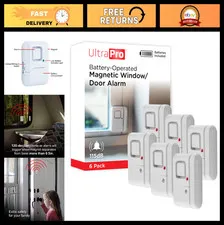 Wireless Window & Door Alarm System - 6 Pack Personal Security Chime Alerts
