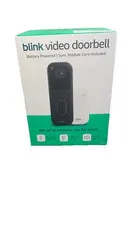 Blink Video Doorbell Head-to-Toe HD 2Way Audio, 2yr Bat Life Black w Sync Module