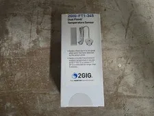 2GIG Dual Flood/Temperature Sensor P/N 2GIG-FT1-345 Used